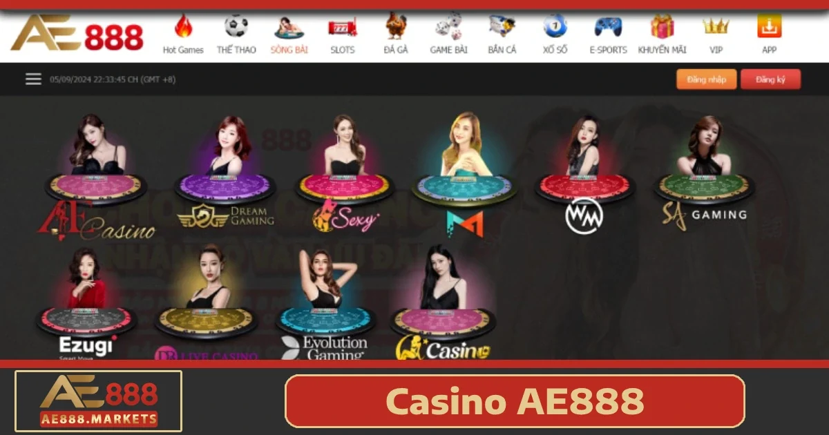 Casino 5 Hướng dẫn tham gia Casino AE888